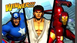 Ultimate Marvel vs Capcom 3 GeForce GT 730 Core 2 Duo E6550 PC Gameplay