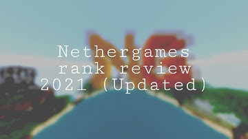 (UPDATED 2021) Legend rank perks review | NetherGames Server!