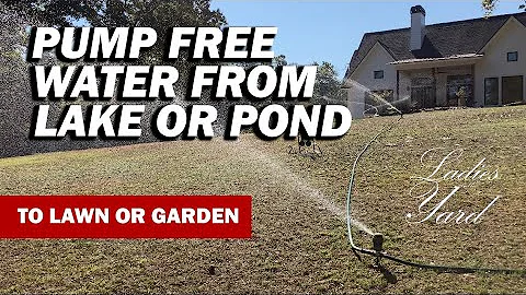 DIY IRRIGATION PUMP SETUP - FREE WATER for lawn or garden using Harbor Freight sprinkler pump