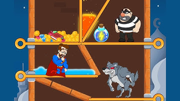 Rescue Super Man in Home Pin Rescue: Pull The Pin New Gameplay