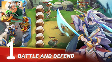 Castle Defender: Hero Idle Defense TD Gameplay Walkthrough (Android,iOS) - Part 1