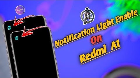 How To Enable Notification Light In Redmi A1 | Notification Light Enable In Redmi A1 | Redmi A1
