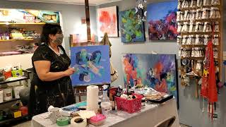 Ashley Kunz Live Painting Demonstration During the FMVA Studio Crawl