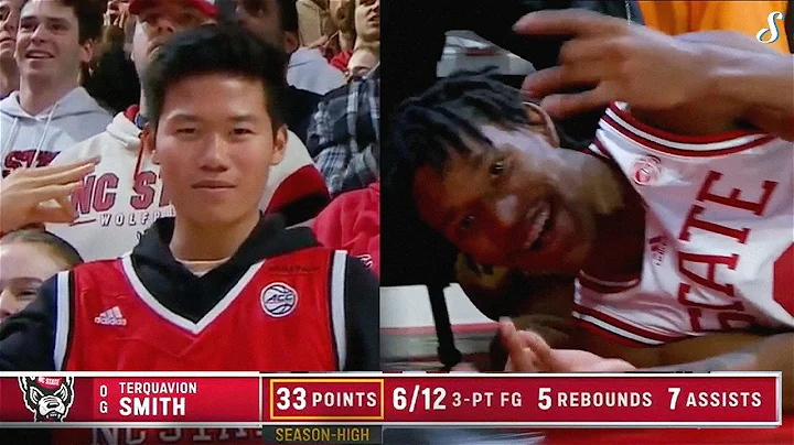 Terquavion POPS OFF For 33 PTS & 7 AST For NC State
