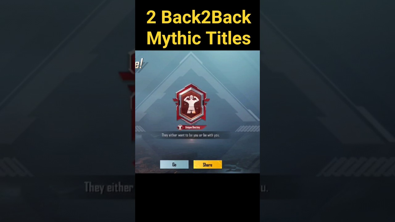 Two Back 2 Back Mythic Title 