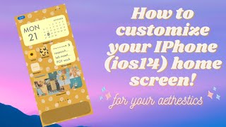 how to customize your home screen! (ios 14 update)