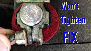 Loose Car Battery Terminals wont Tighten Anymore? Try This