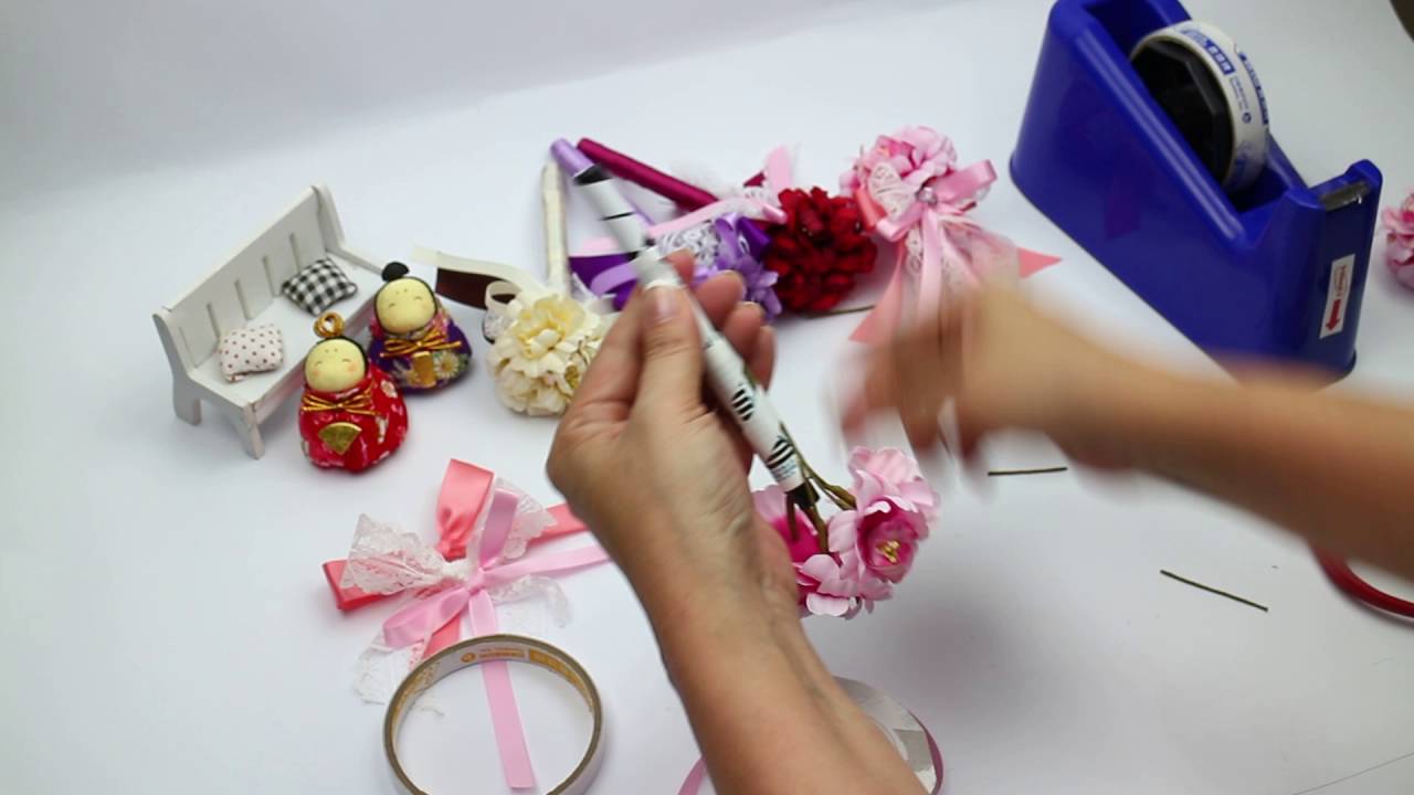 心願幸福婚小物 DIY教學 幸福小花簽名筆