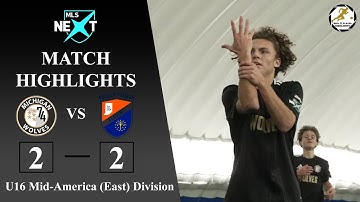 (90 in 8) MLS NEXT U16 Match Highlights: Michigan Wolves vs Hoosier Premier