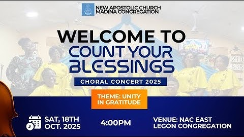 COUNT YOUR BLESSINGS - 2025