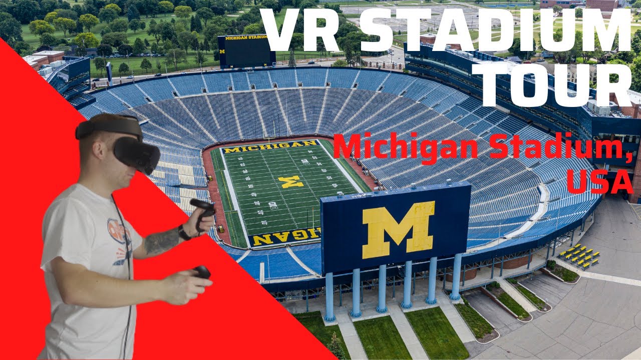 Посещение стадиона «Мичиган» в виртуальной реальности! — Мичиган, США (САМЫЙ БОЛЬШОЙ стадион в США!)