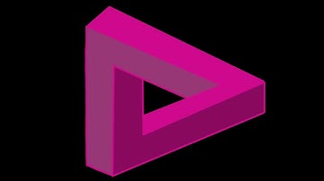 How to draw an impossible triangle / Optical illusion in an easy way