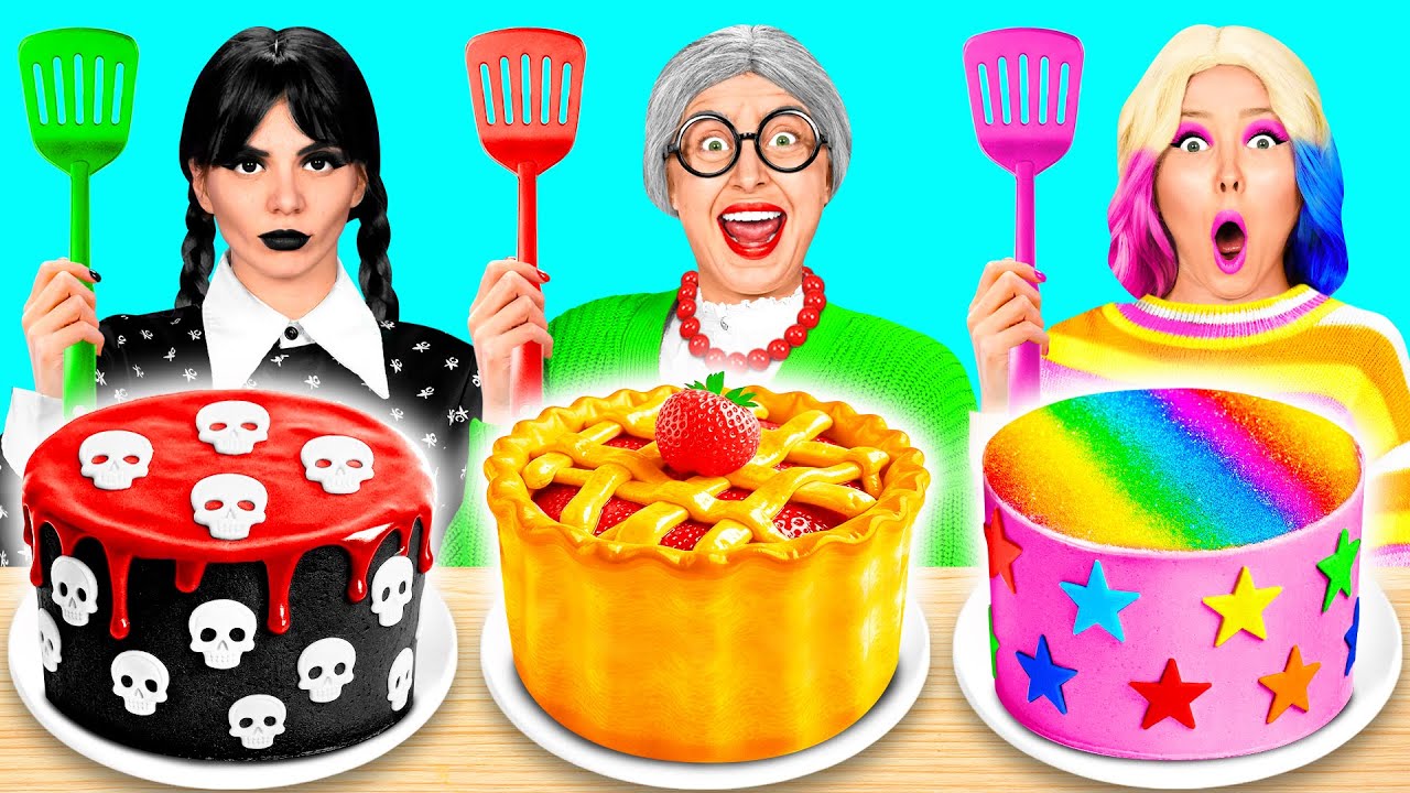 Кулинарный Челлендж: Уэнсдей Против Бабушки | Смешные Челленджи