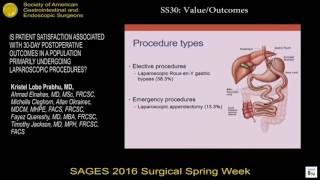 Is Patient Satisfaction Associated w/ 30-Day PostOp Outcomes in a Population?