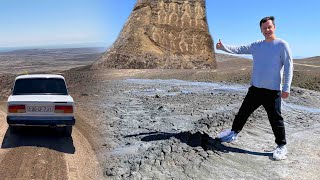 Amazing Mud Volcanoes in Azerbaijan. Will Lada make it?