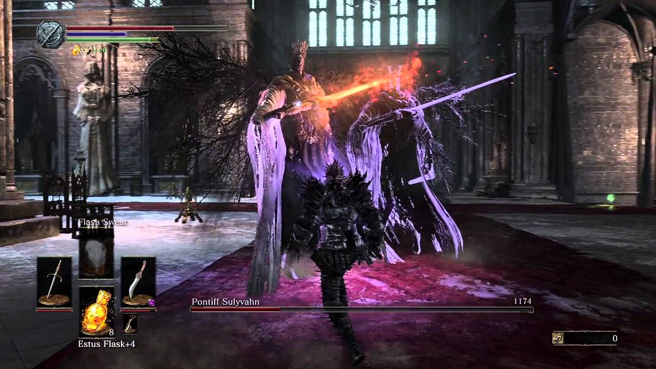 Dark Souls 3 - Pontiff Sulyvahn - Bandit's Knife Gameplay YouTube