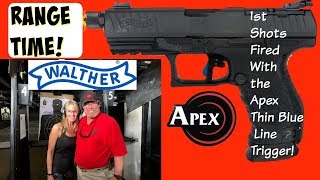 Apex Thin Blue Line on Walther PPQ Q4 Tac-Range Time
