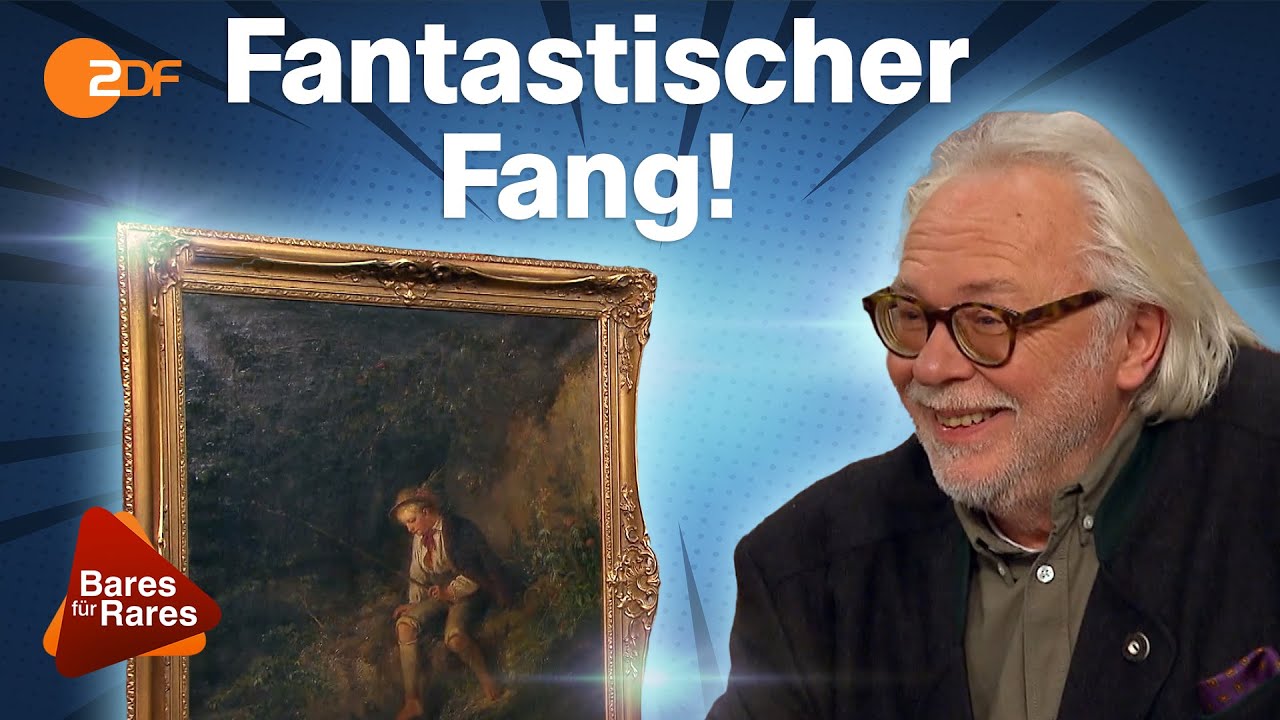 Expertise schnell getoppt: Angler Gemälde von E. Heinel ködert im Händlerraum | Bares für Rares