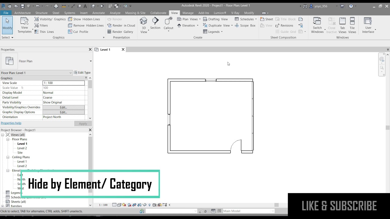 how-to-hide-reveal-elements-in-you-revit-project-youtube