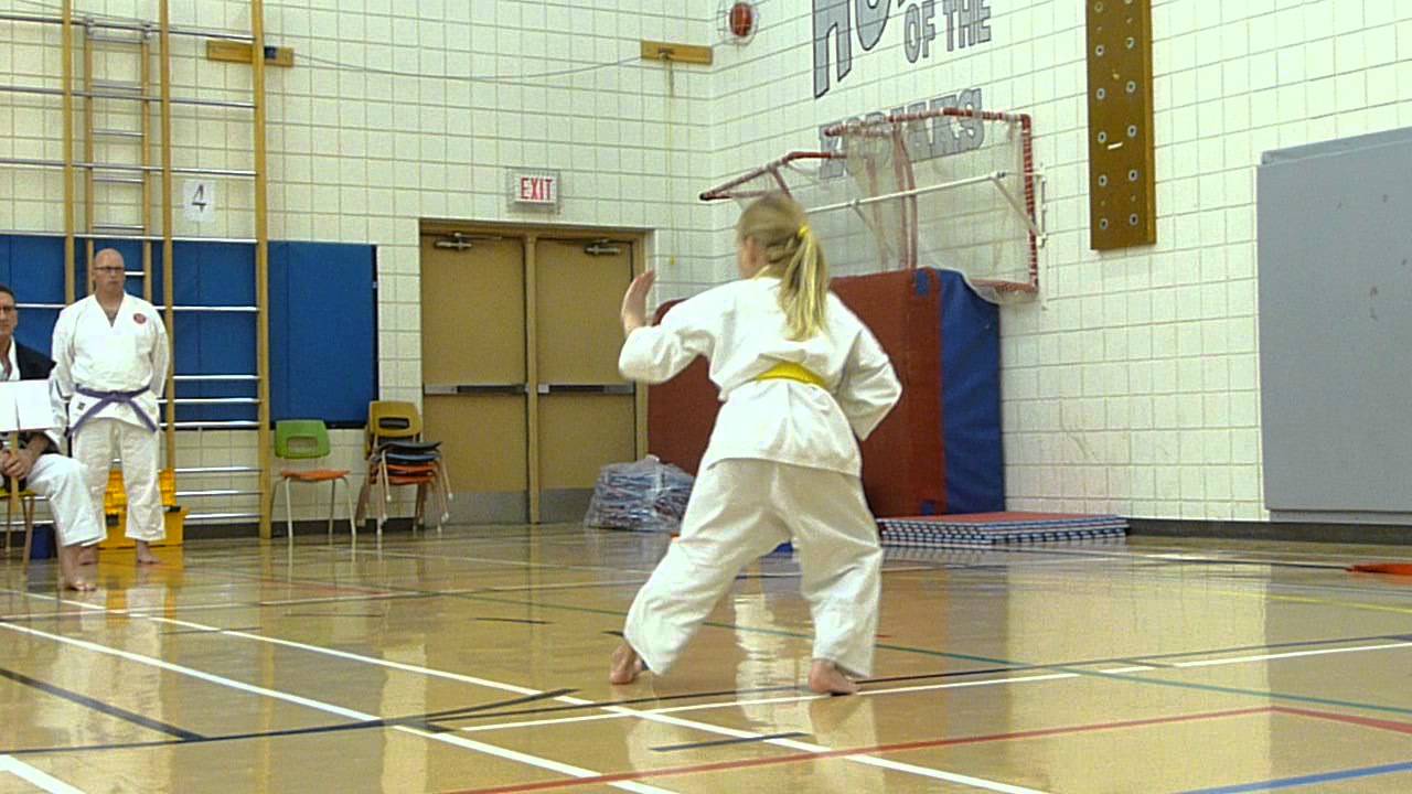 Yellow Belt Kata Heian Nidan at Brandon Karate Tournament 2012