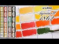 Unbox &amp; Swatch - LUKAS Aquarelle 1862 Artists Watercolor Set of 24 - Autumn