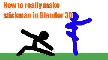 How to really make stickman In Blender 3D (Throwbacks)