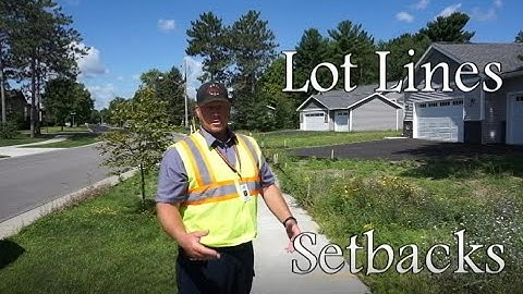 What are Setback and Lot Lines?