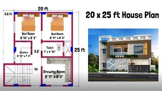 20 x 25 SMALL HOUSE DESIGN II 20 X 25 GHAR KA NAKSHA II 500 SQFT HOUSE PLAN screenshot 5