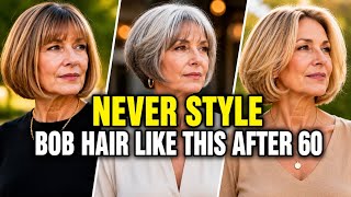 Stop Styling Your BOB HAIR Like This After 60! Do THIS Instead - 5 SECRETS