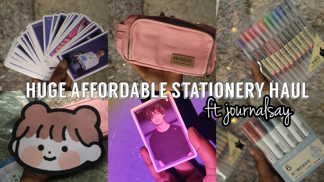 Huge affordable stationery haul 📚 ft. journalsay YouTube