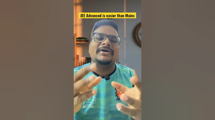 JEE ADVANCED is EASIER than JEE MAINS !! #shorts #jee2023 #jeeadvanced #jeeadvanced2023 #jeemains
