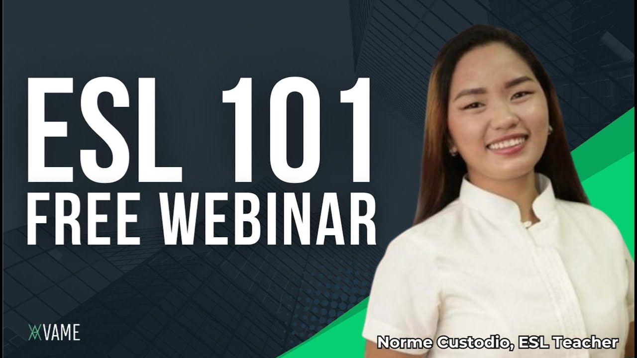How to Become an ESL Teacher | VAME Philippines - YouTube