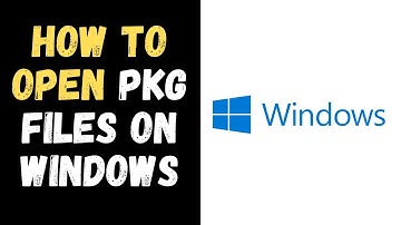 How to open pkg files on windows | How to extract .PKG Files on Windows
