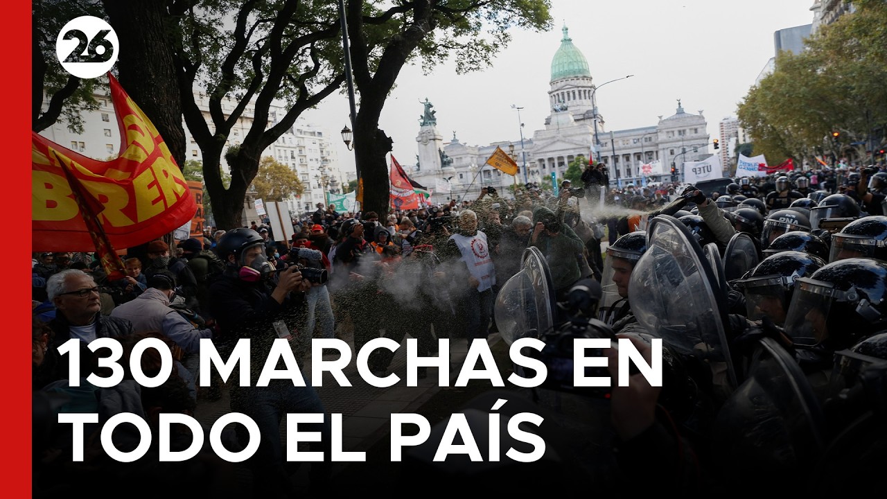 🚨 PARO DE LA CGT | Más de 130 movilizaciones en todo el país - YouTube