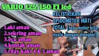 CAUSES OF COMPLETE DEATH IN THE VARIO 125/150FI SPEEDOMETER (but the motorbike can still be start...