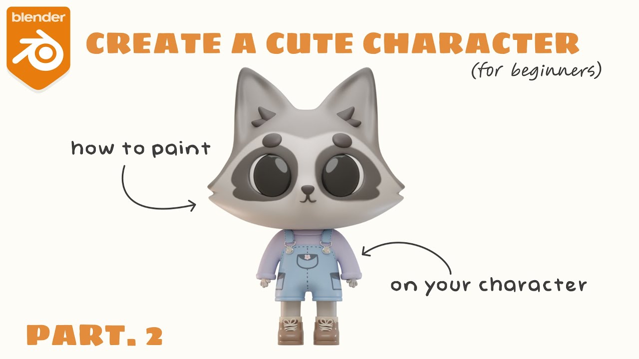 BLENDER TUTORIAL - TEXTURING A CHARACTER FOR BEGINNERS part.2 - YouTube