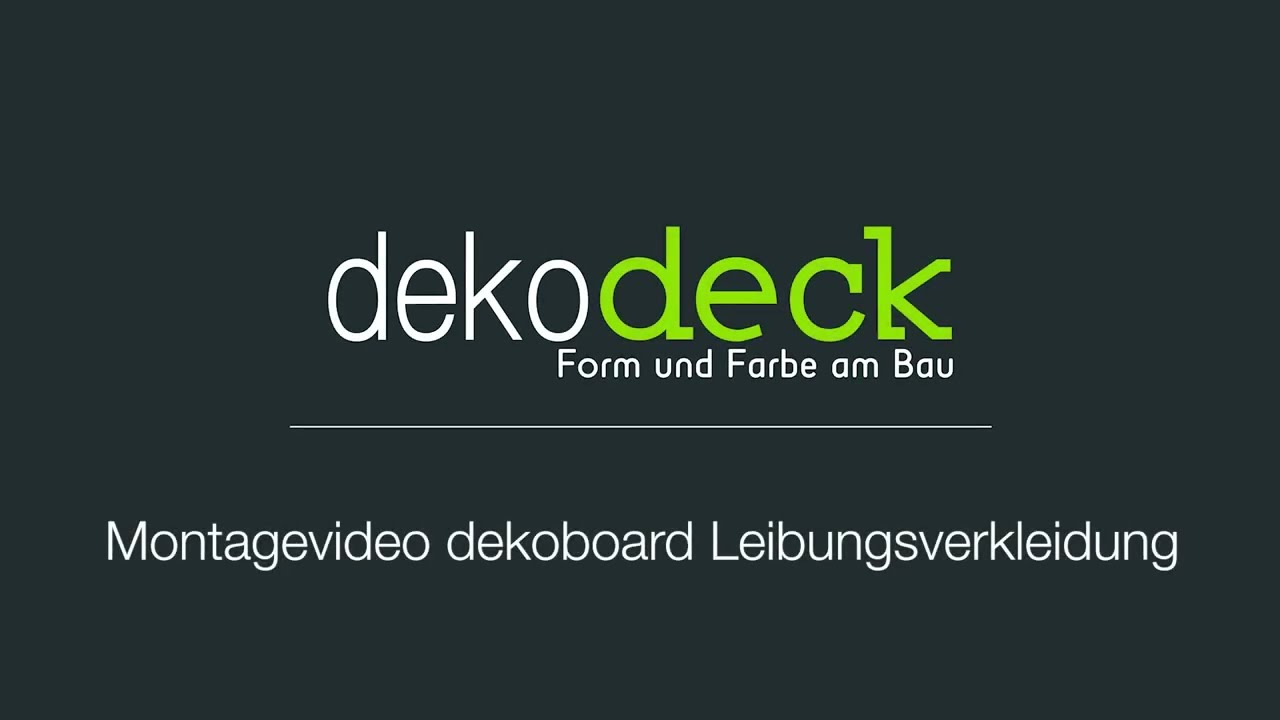 Montagevideo Leibungsverkleidung- dekoboard Hartschaumwinkel