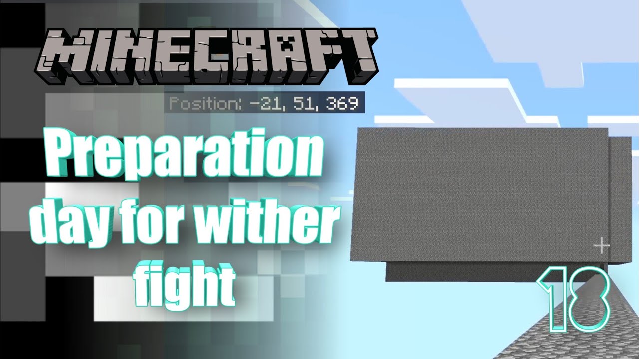 Skyblock 18 Pereperation Day For Wither Fight Minecraft Pe Hindi 