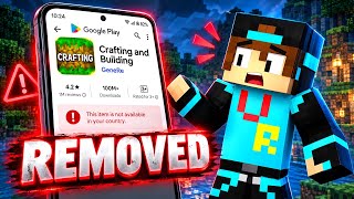 CRAFTING AND BUILDING REMOVED FROM PLAY STORE AGAIN 😭 | CRAFTING AND BUILDING BAN | screenshot 2