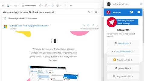 How to develop Office 365 - Outlook Add-in using Angular