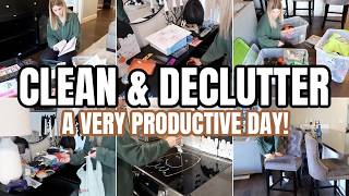 WHAT A BUSY DAY! | CLEANING, DECLUTTERING & ORGANIZING Update