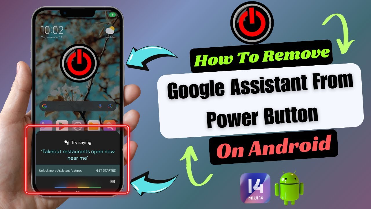 How To Remove Google Assistant From Power Button - YouTube
