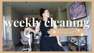 WEEKLY CLEANING ROUTINE | tidy home | cleaning schedule | simple & realistic routine ✨