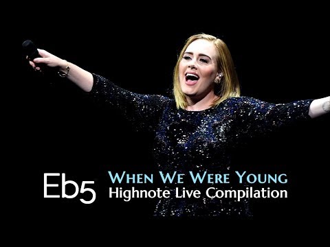 Adele: The Eb5 Highnote from When We Were Young (Live Compilation)