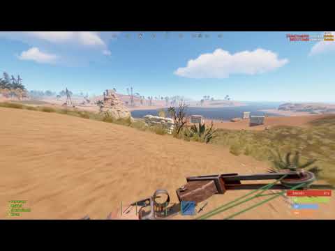 Rust: The longest headshot with compound bow ever recorded?