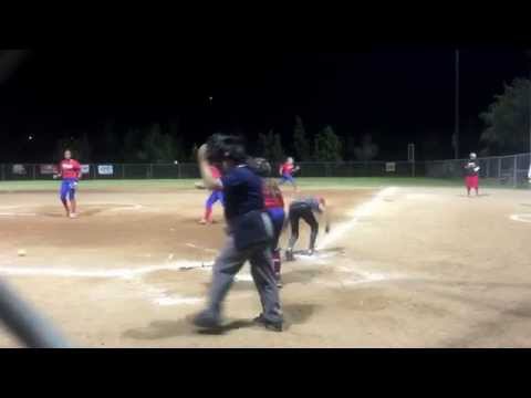 Great bunt by Karissa  scores Yaya and ties it up.