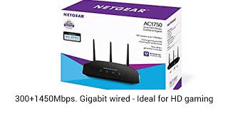 Netgear R6350 AC1750 Smart WiFi Router (Black)