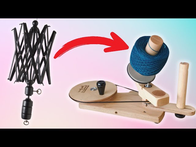 TWO SMART GADGETS FOR KNIT + CROCHET  How to wind a skein into a cake with  yarn winder + swift EASY 