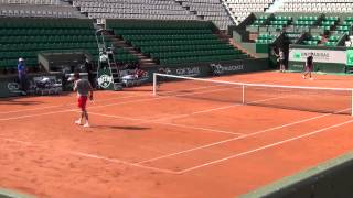 Roger Federer vs Leyton Hewitt Set practice 2014 HD