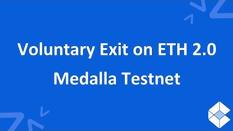Easy voluntary exit on Ethereum 2.0 Medalla testnet
